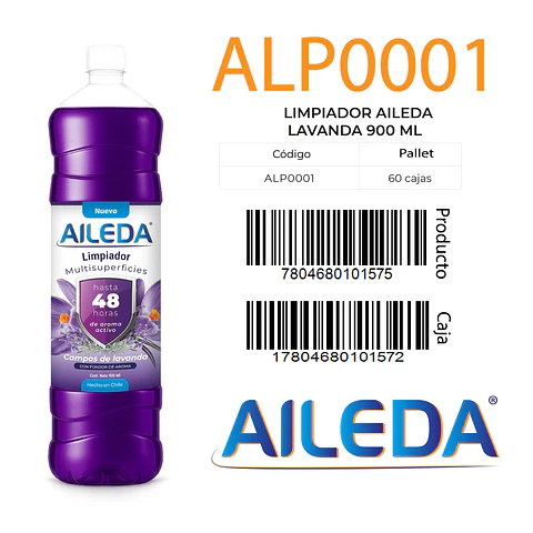 Limpiador Multisuperficies 900 Ml - Campos de Lavandas