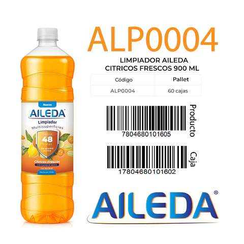 Limpiador Multisuperficies 900 Ml - Citricos Frescos