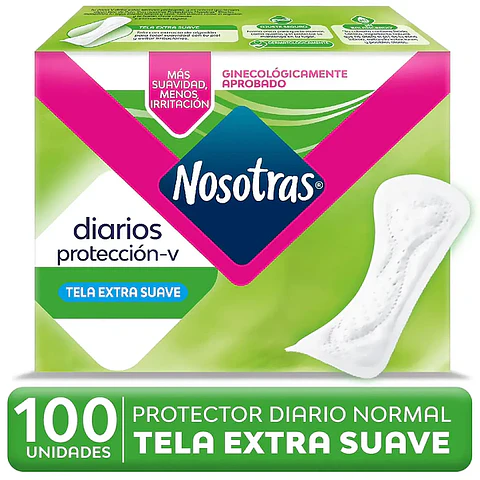 Nosotras Protector Diario Corto 100 Unidades