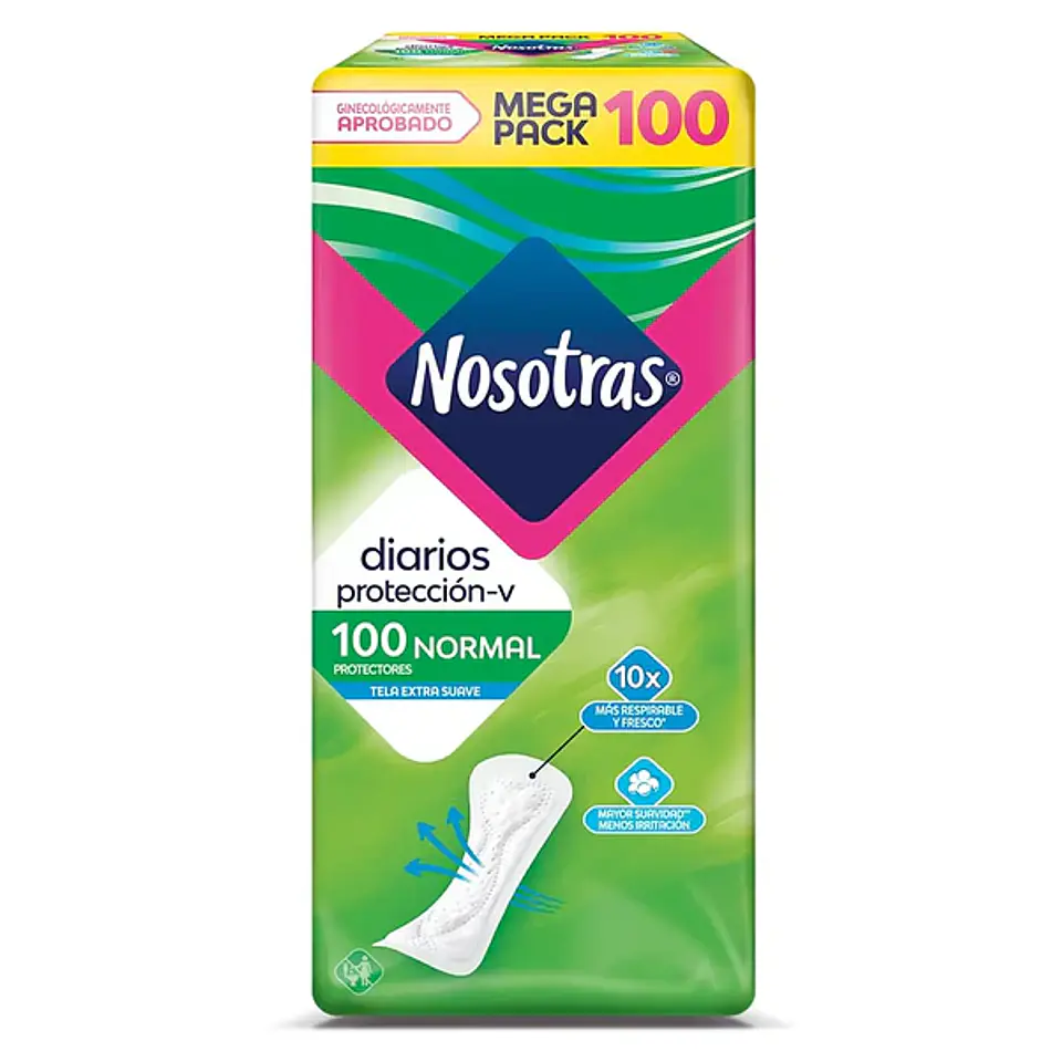 Nosotras Protector Diario Corto 100 Unidades 1