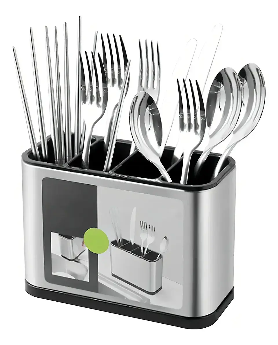 Escurridor De Cubiertos Utencilios Cocina Acero Inoxidable 6