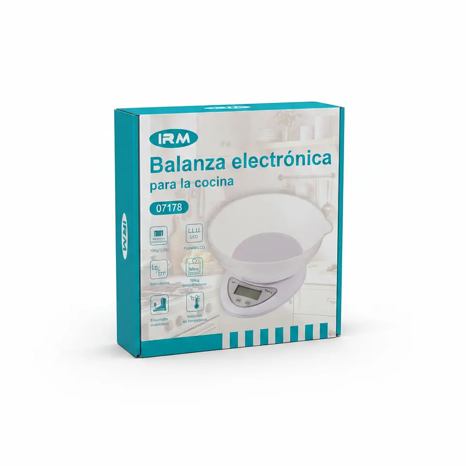 Balanza Digital de Cocina con Recipiente IRM 07178 3