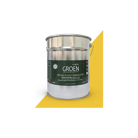 Pintura pisos alto tráfico Groen 19L amarillo