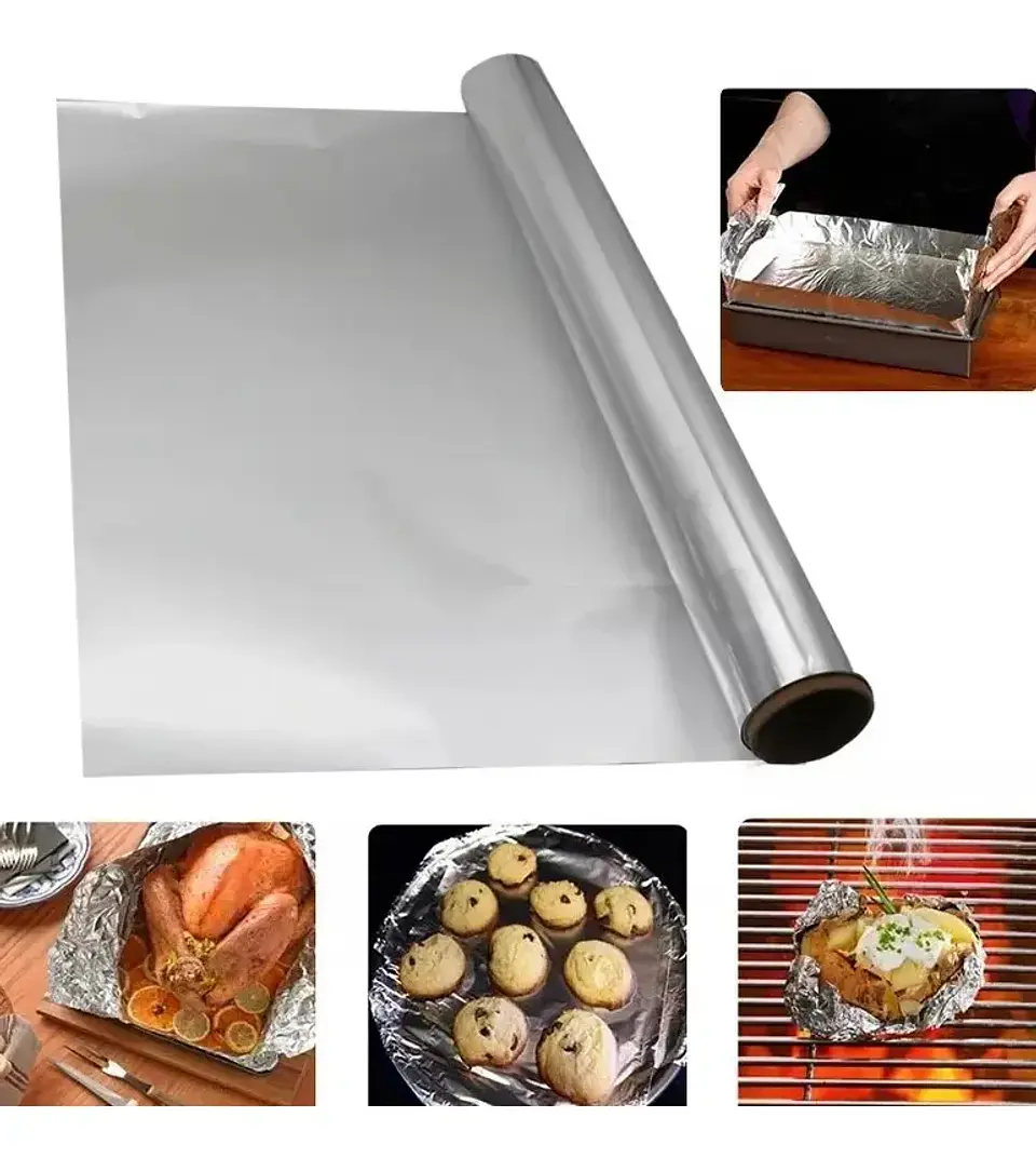 Papel Aluminio Foil Para Cocina Horno 10 Metros 7