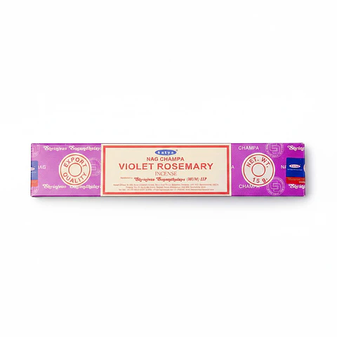 Incienso Nag Champa Violet Rosemary - Satya (15g)