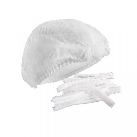 Cofia Desechable Blanca - 10 Gramos - Doble Elástico - Pack x100 Unidades