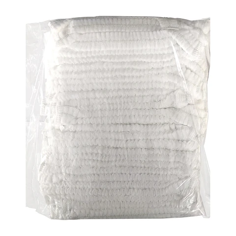 Cofia Desechable Blanca - 10 Gramos - Doble Elástico - Pack x100 Unidades