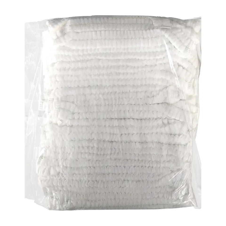 Cofia Desechable Blanca - 10 Gramos - Doble Elástico - Pack x100 Unidades 2