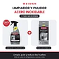 Pack Limpiador y Pulidor Acero Inoxidable Weiman 651 ml + Paño Microfibra - Miniatura 1