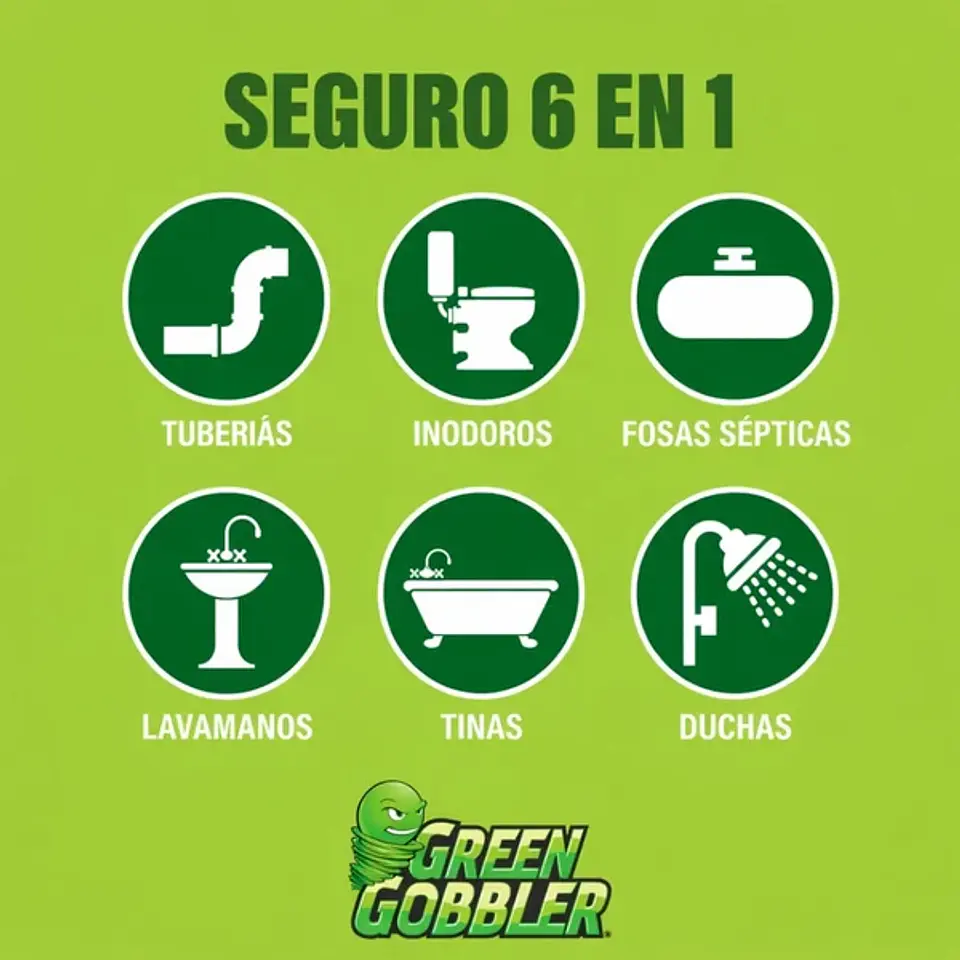 Green Gobbler Destapador Líquido de Cañerías 916 ml 4