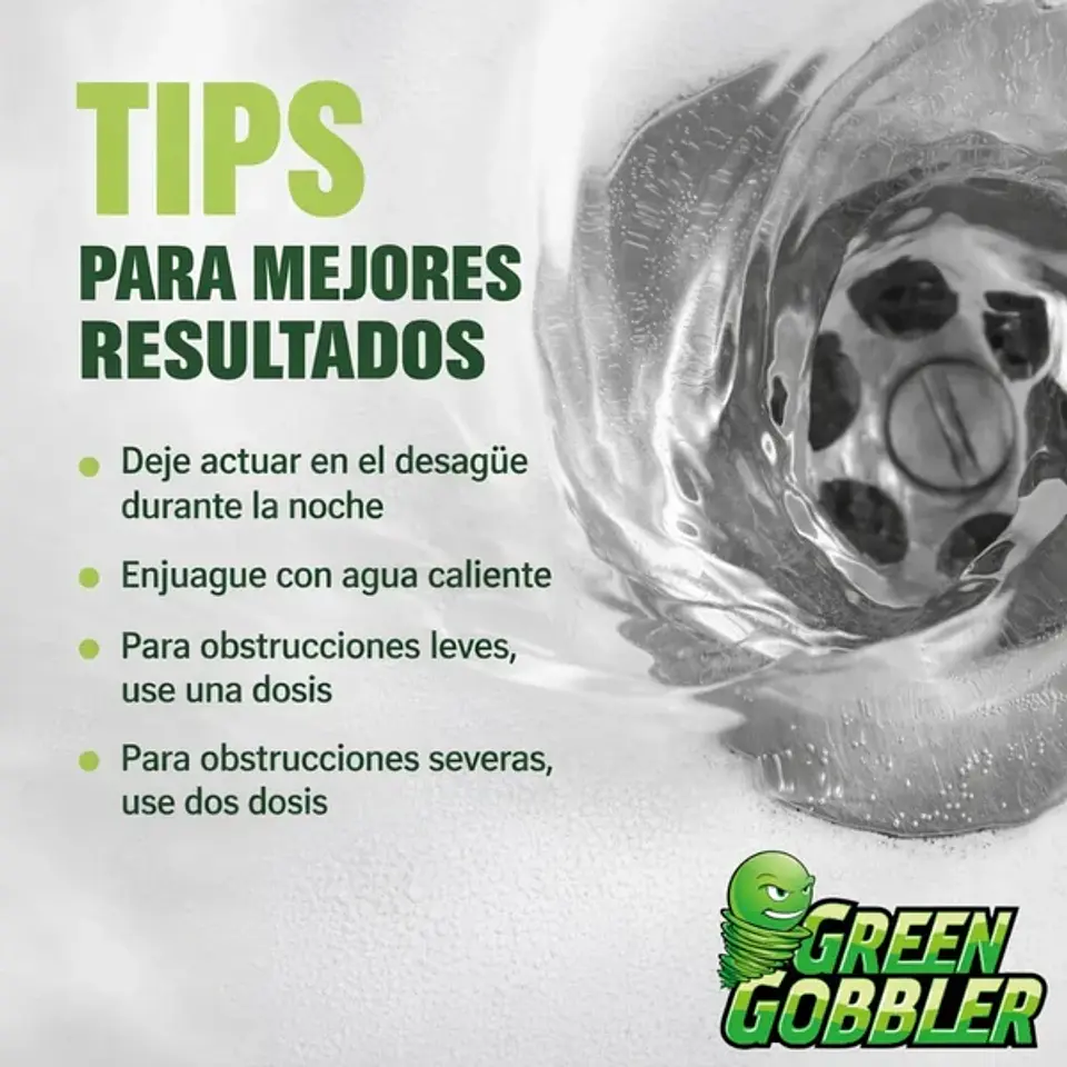 Green Gobbler Destapador Líquido de Cañerías 916 ml 5