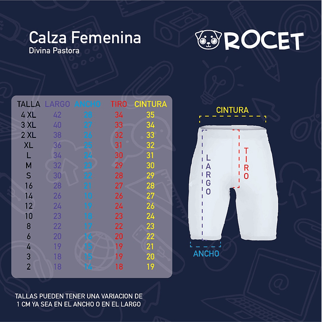 CALZA CORTA DEPORTIVA MUJER