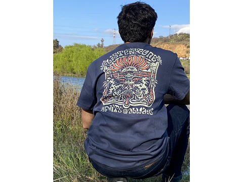 Polera kaya unite listen blue 