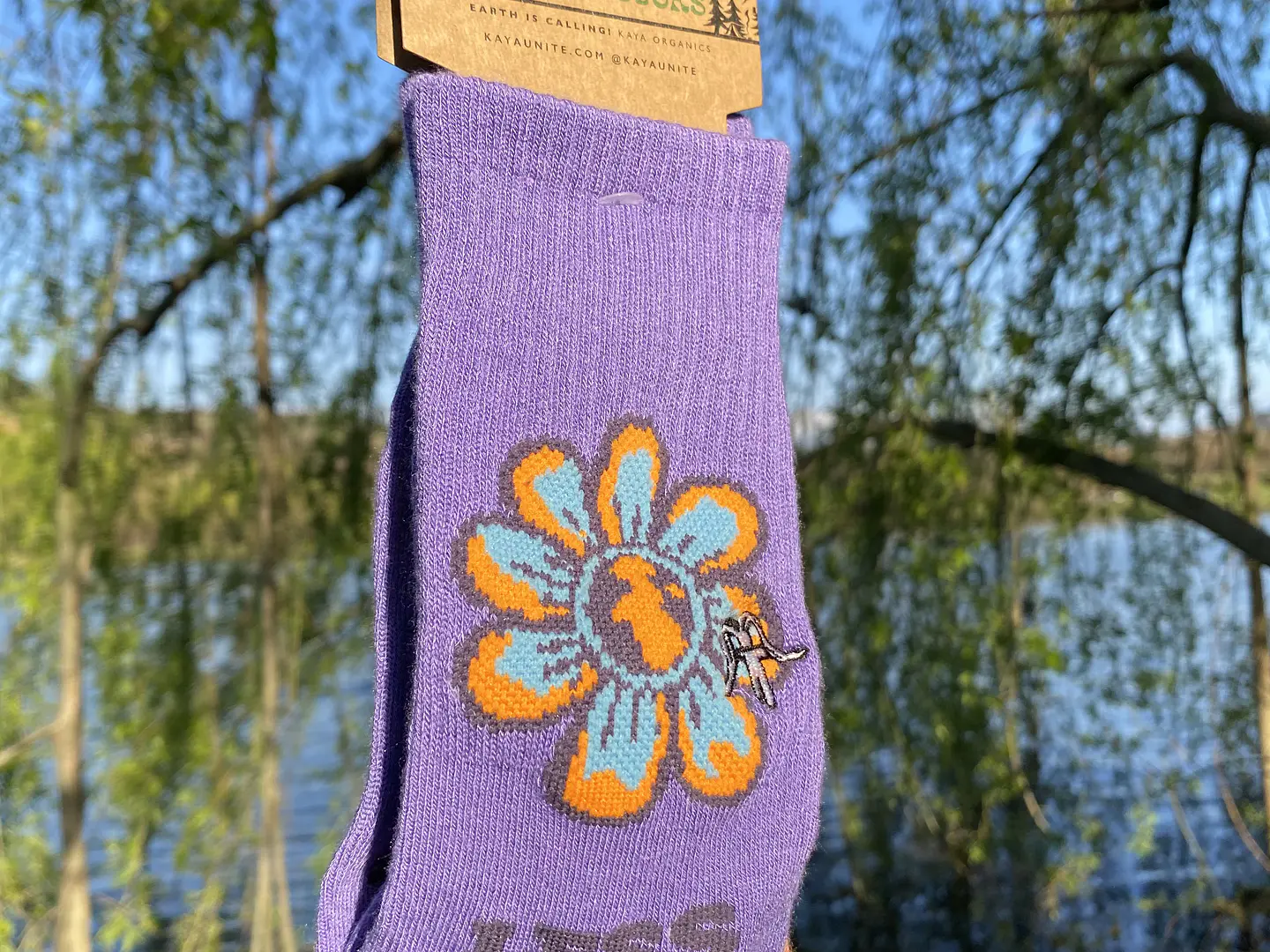 Calcetín Kaya Unite Bamboo Peace Plum 1
