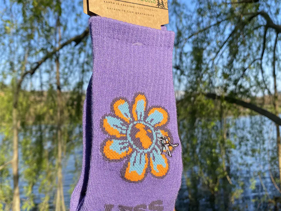 Calcetín Kaya Unite Bamboo Peace Plum 1