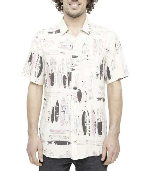 Camisa Stoked Waya crema 