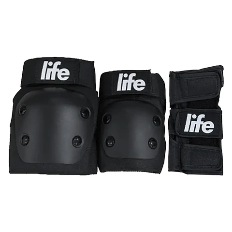 Set protecciones Life - Rodilleras, Coderas y Muñequeras