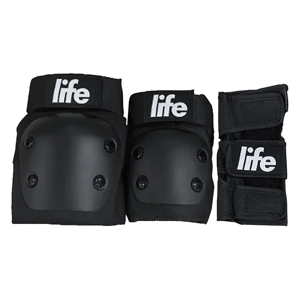 Set protecciones Life - Rodilleras, Coderas y Muñequeras