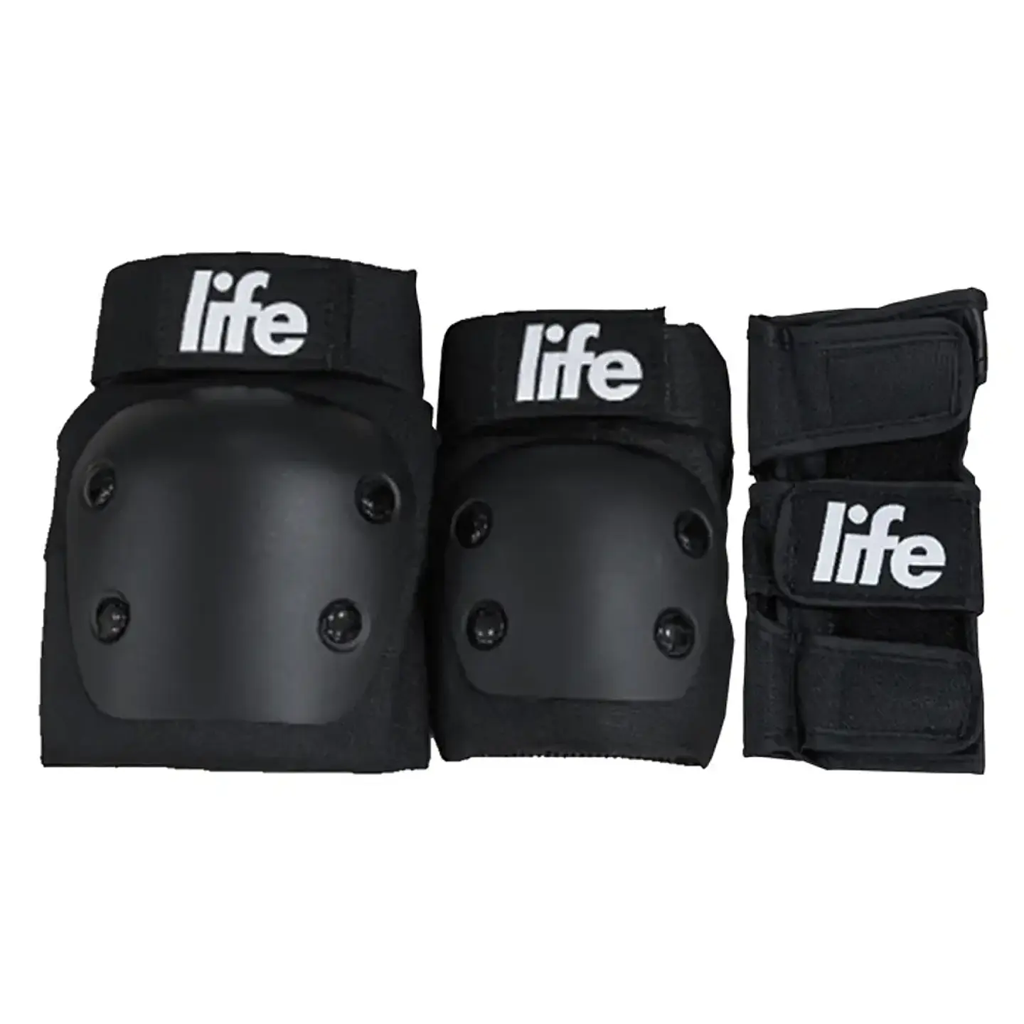 Set protecciones Life - Rodilleras, Coderas y Muñequeras 1
