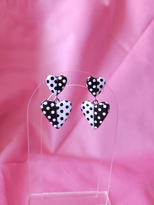 POLKA CUPID - negro/blanco