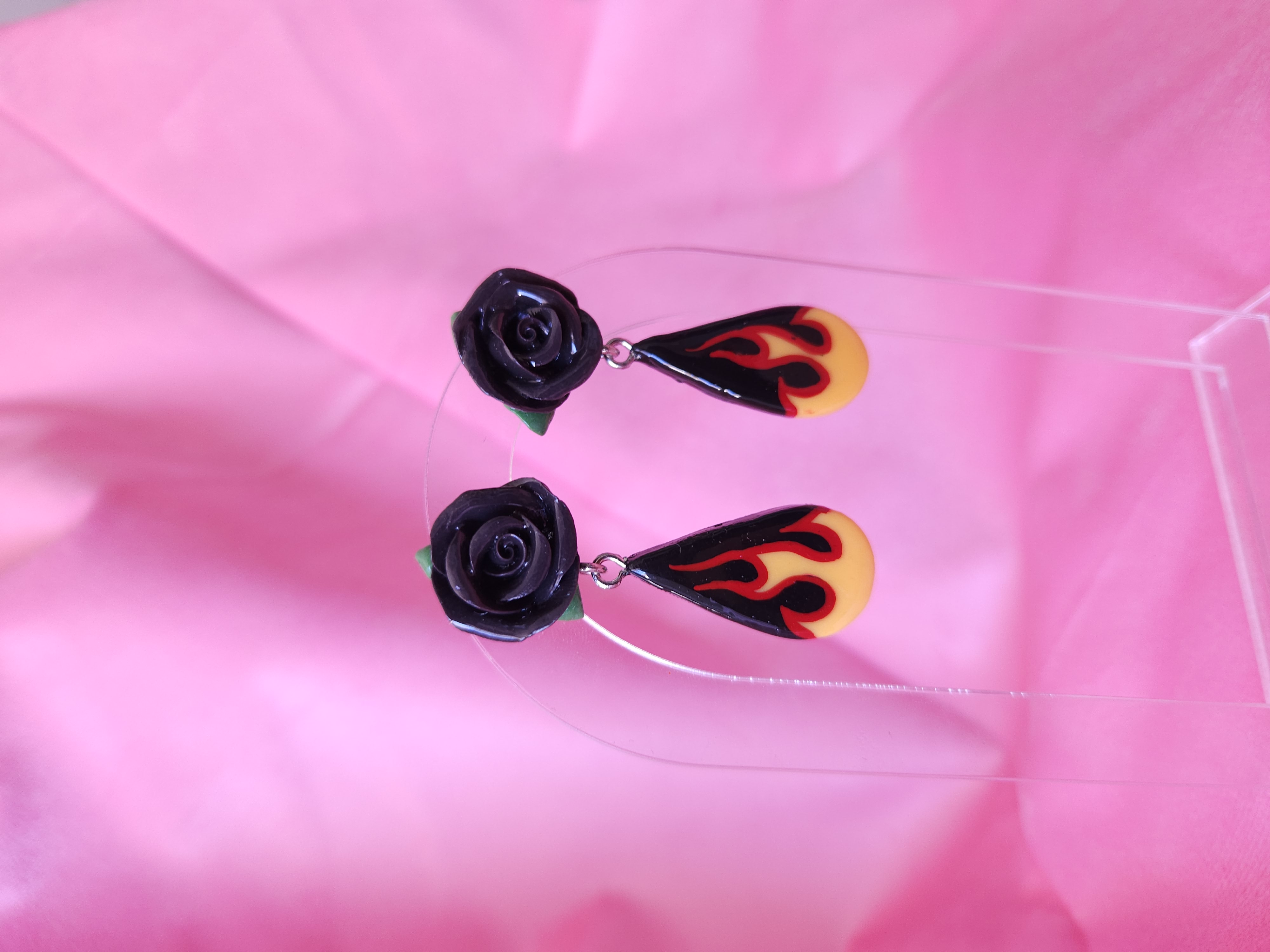 BURNING LOVE DROP - negro/amarillo 1