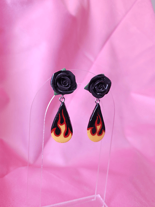 BURNING LOVE DROP - negro/amarillo