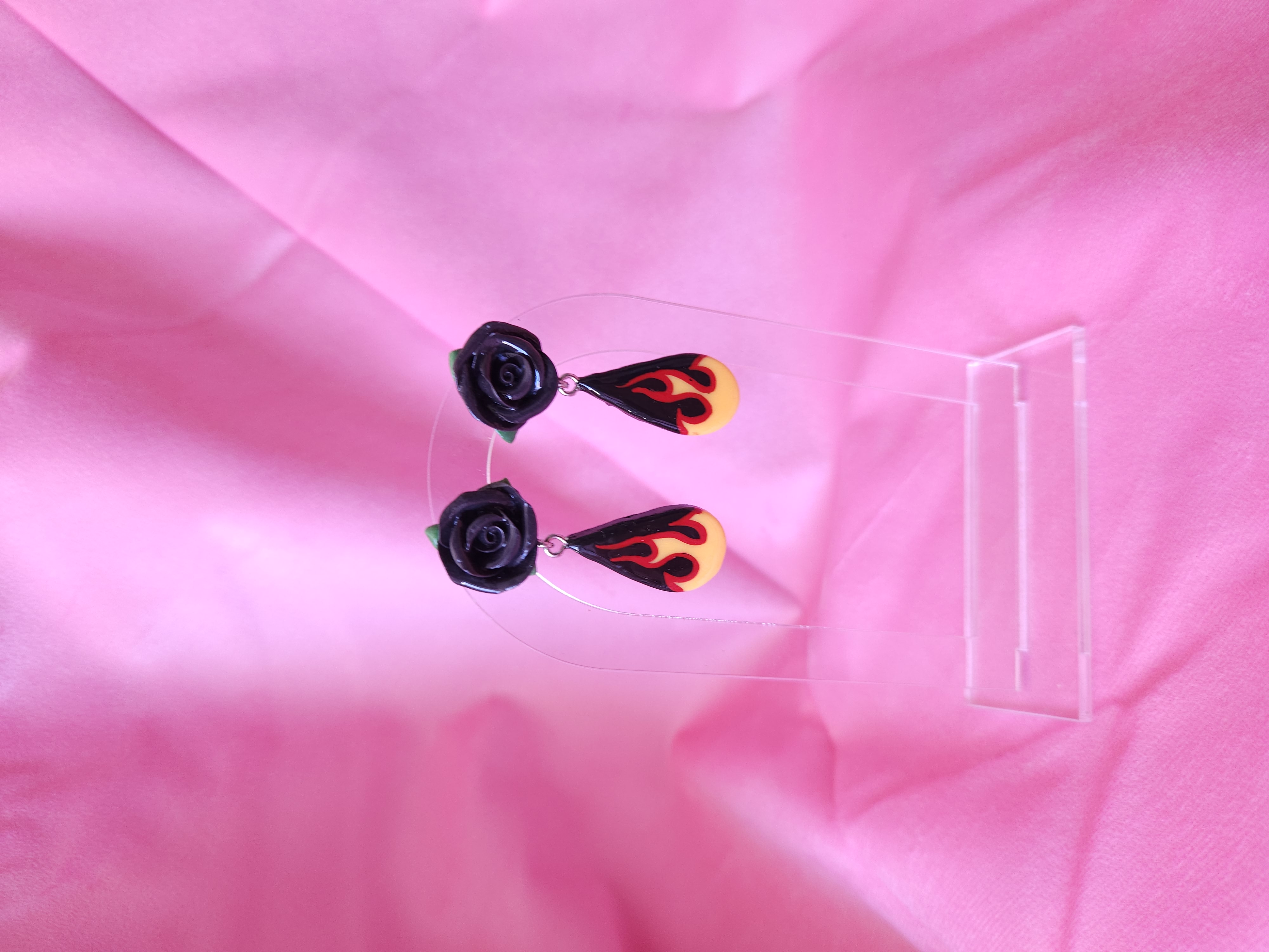 BURNING LOVE DROP - negro/amarillo 2