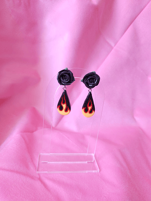 BURNING LOVE DROP - negro/amarillo