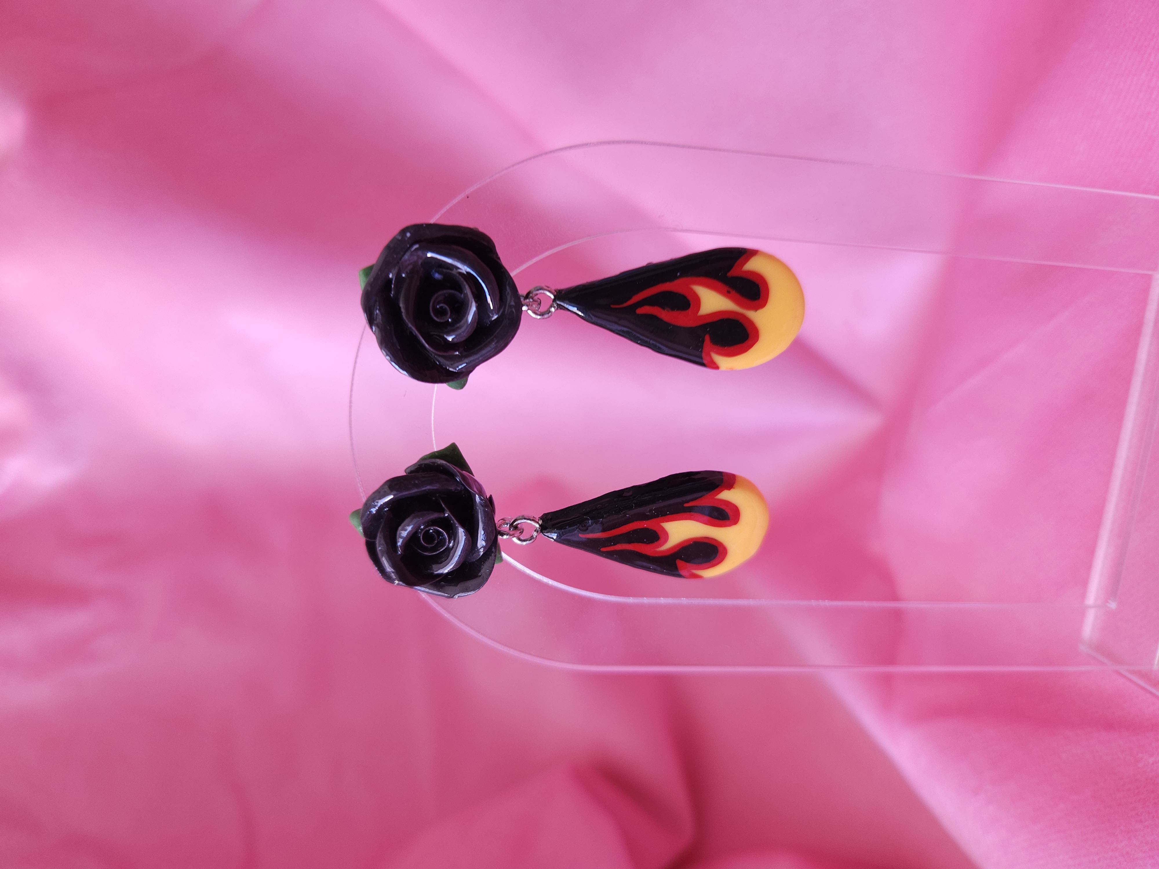 BURNING LOVE DROP - negro/amarillo 3