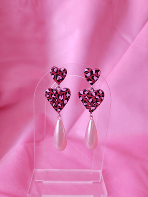 JOAN LEOPARD DROP - rojo