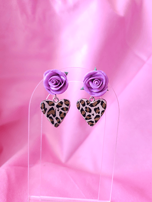 DYR LEOPARD - lavanda/cafe