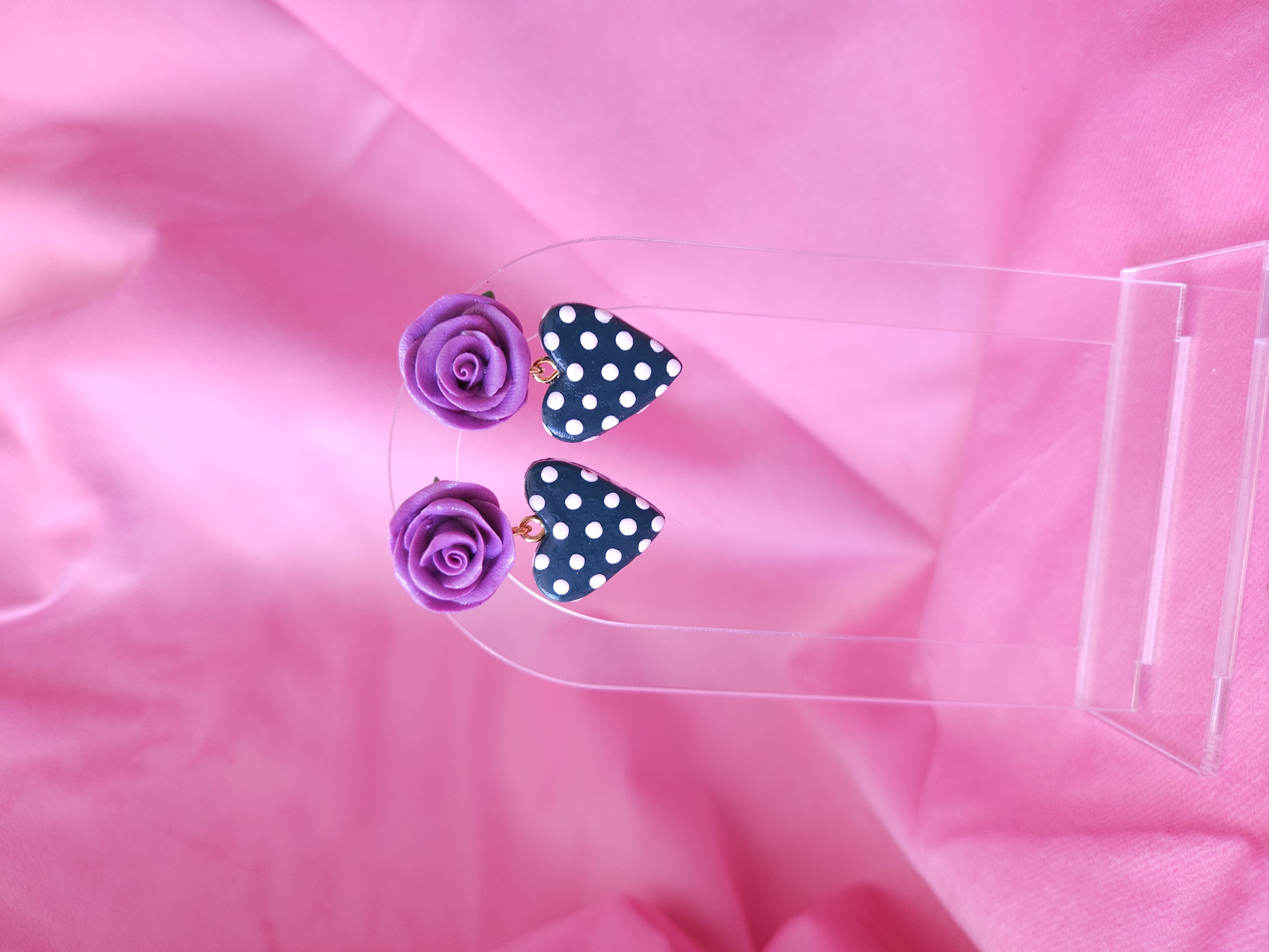 POLKA - lavanda/verde oscuro 1