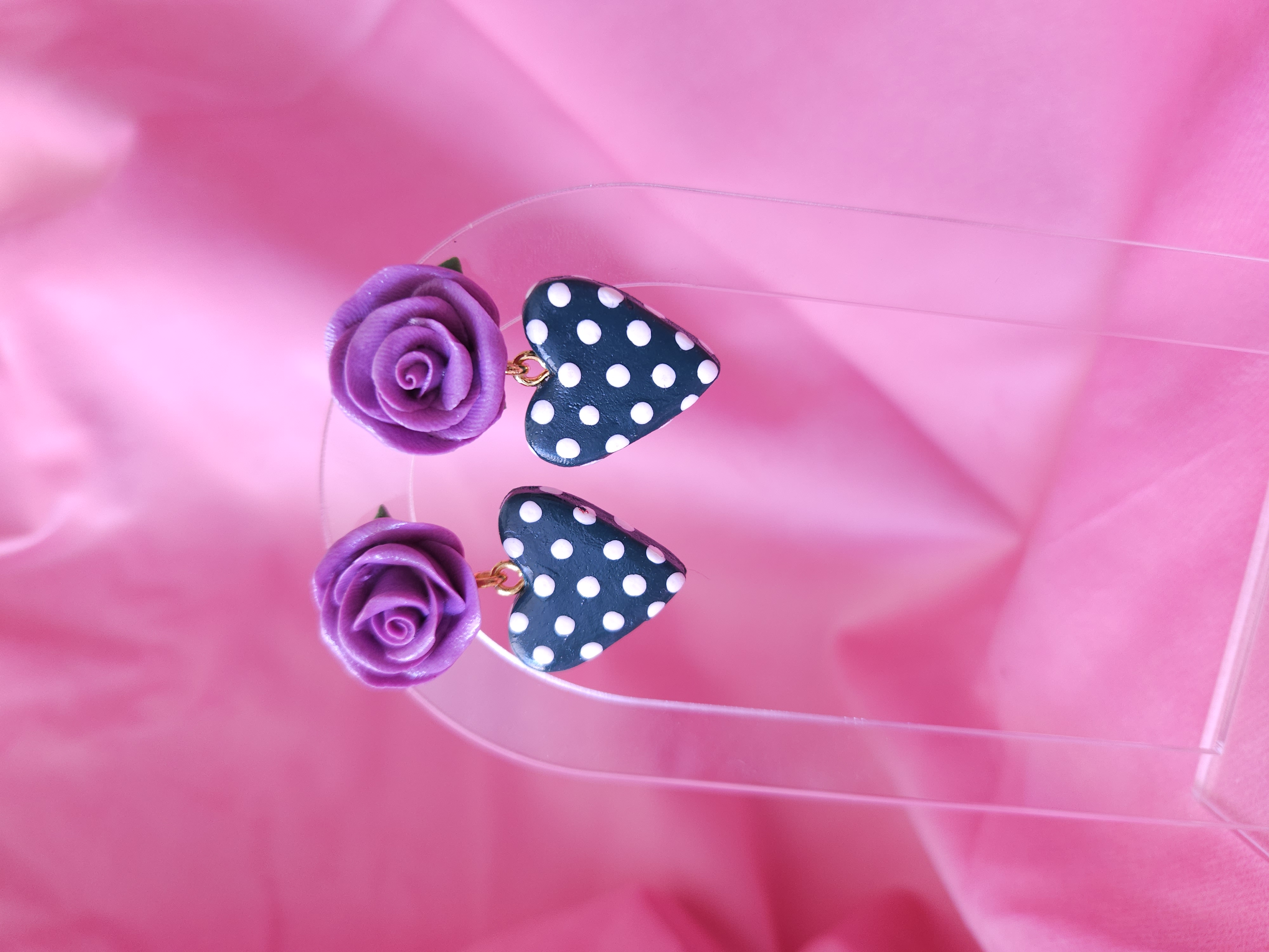 POLKA - lavanda/verde oscuro 2