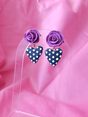 POLKA - lavanda/verde oscuro