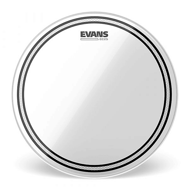 EC2S Clear Parche Tom 13" Evans Transparente