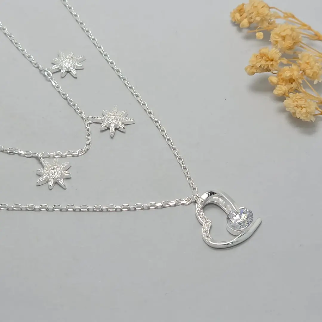 collas doble, corazon con estrella  1