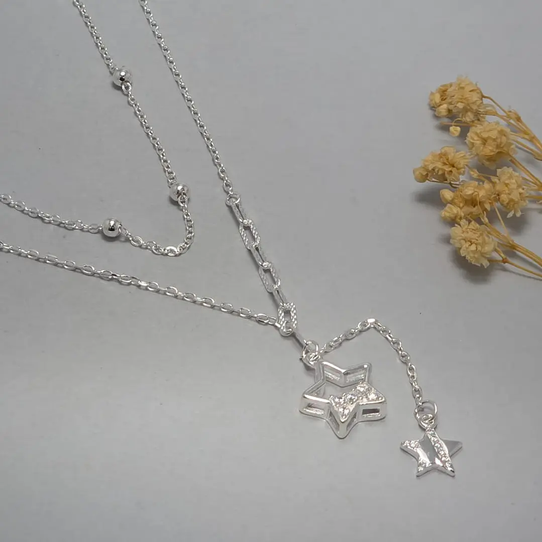 collar doble, estrella doble  1