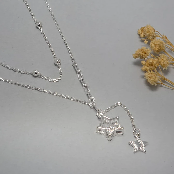 collar doble, estrella doble  1