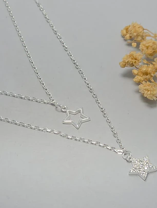 collar doble, doble estrella 