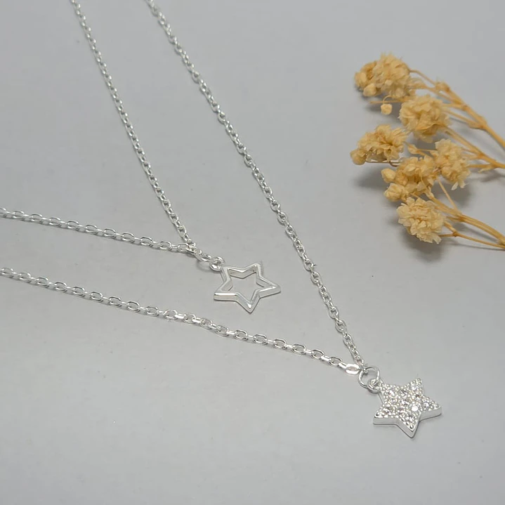 collar doble, doble estrella  1