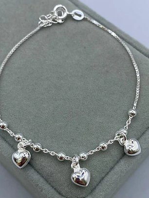 pulsera veneciana con corazon