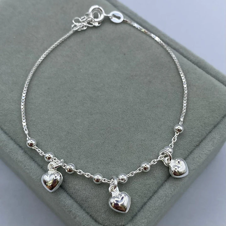 pulsera veneciana con corazon 1
