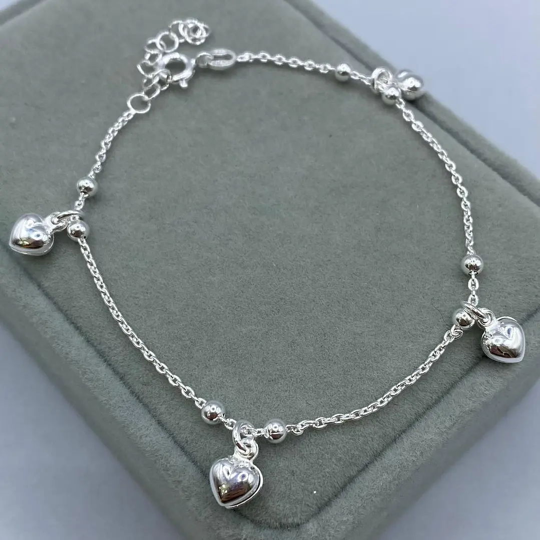 pulsera limada con corazon 1