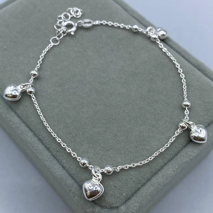 pulsera limada con corazon 1