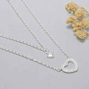 Collar Doble Corazón 