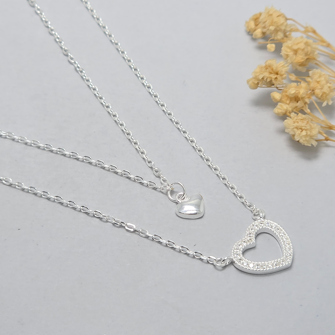 Collar Doble Corazón  1