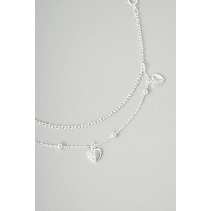 Pulsera Doble Corazón 