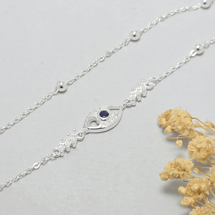 Pulsera Doble Ojo Turco 1