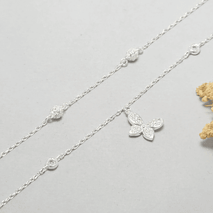 Pulsera Doble Mariposa