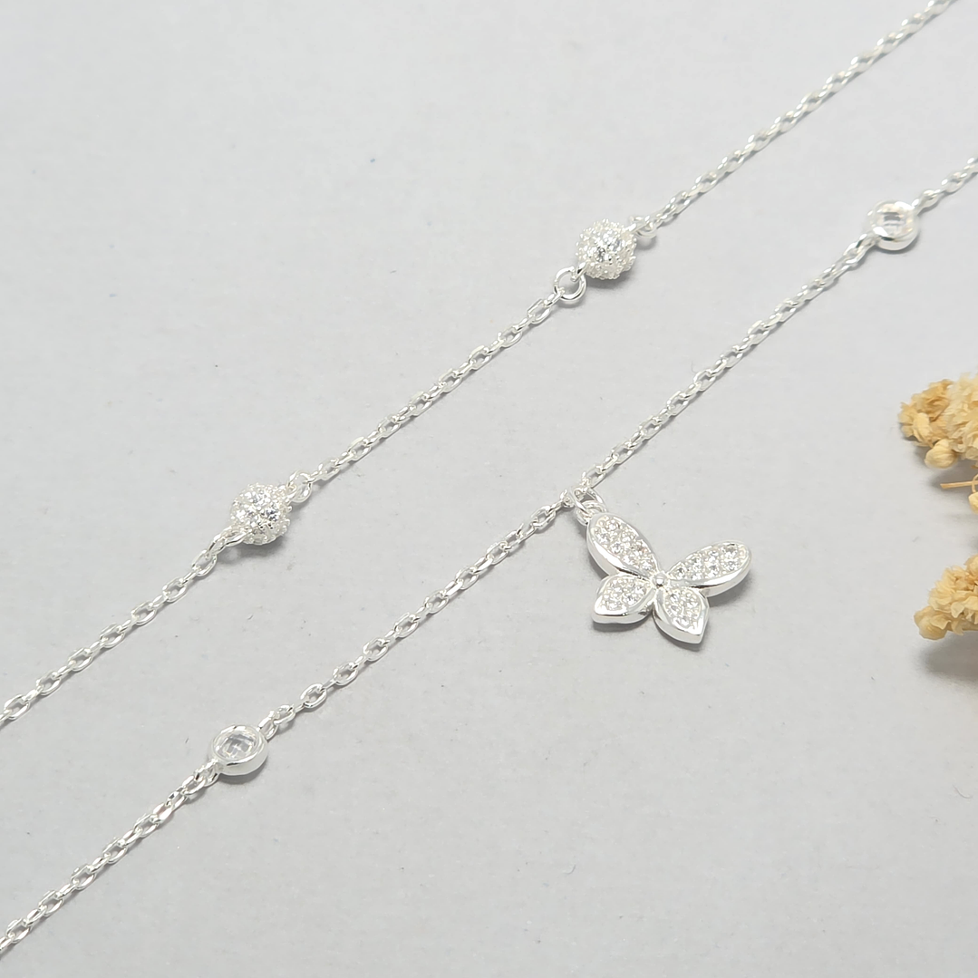 Pulsera Doble Mariposa 1